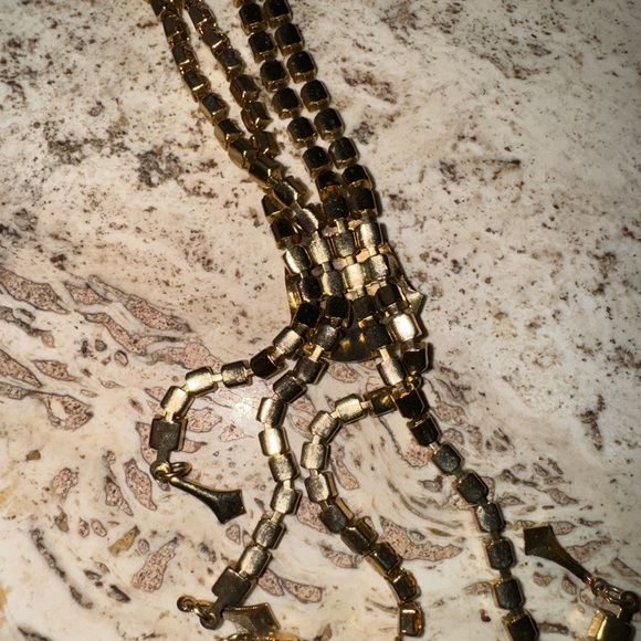 RHINESTONE LISNER EARRINGS NECKLACE BROOCH VINTAGE JEWELRY LOT - Picture 10 of 10